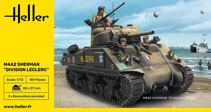 1/72 Heller M4A2 Sherman "Division Leclerc"