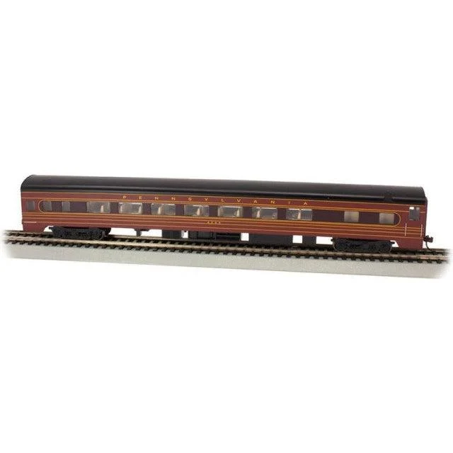 Bachmann HO Scale 85' Smoothside Coach PRR #4244 w/Lighted Interior - BAC14211