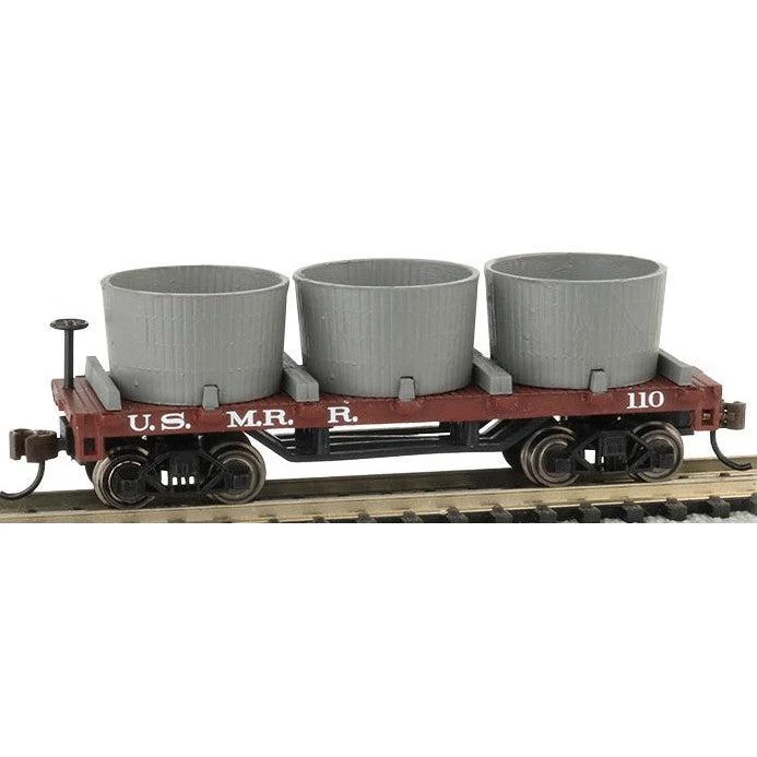 Bachmann N Scale Old-Time Water Tank Car US Military RR - BAC15554