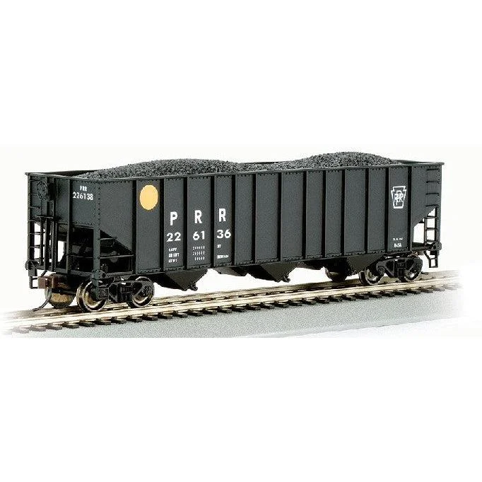 Bachmann HO Scale Bethlehem Steel 100-Ton 3-Bay Hopper Pennsylvania Yellow Ball - BAC18713