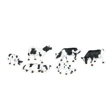Bachmann O Cows/blk&wht/6pc - BAC33153