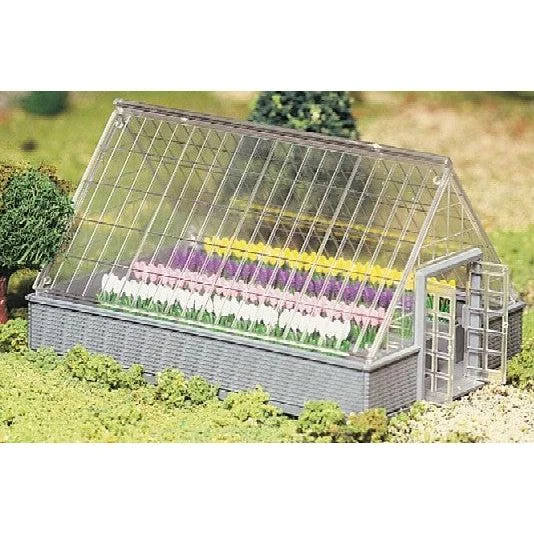 Bachmann O Plasticville Greenhouse w/Flowers - BAC45615