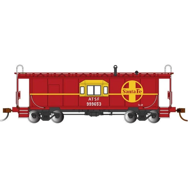 Bachmann HO Scale Bay-Window Caboose SF w/Roof Walk - BAC73206