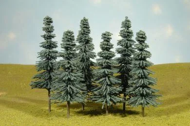 Bachmann 5 - 6" Blue Spruce Trees 32012