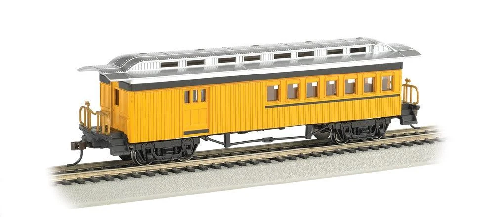HO Bachmann Painted Unlettered Yellow - Combine (1860-80 Era) 13503