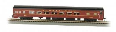 HO Bachmann PRR Smooth-Side Coach with Lighted Interior 14201