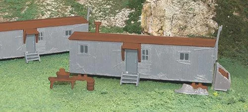 HO Bachmann Scale Railroad Work Sheds (Gray & Oxide Red) 45176 - Bachmann Trains