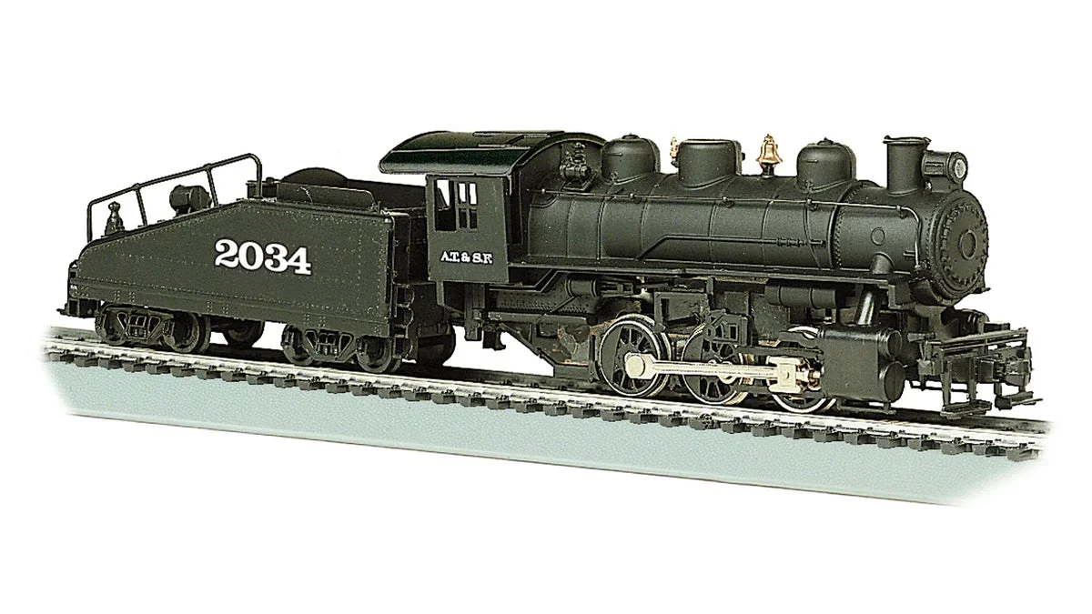 HO Bachmann USRA 0-6-0 & Slope Tender - Santa Fe #2034