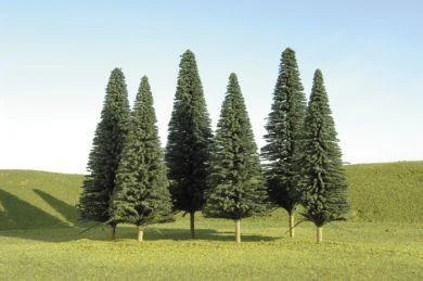 N Scale Bachmann 5 - 6" Pine Trees 32001