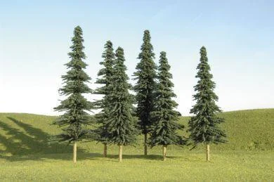 O Scale Bachmann 8 - 10" Spruce Trees 32204