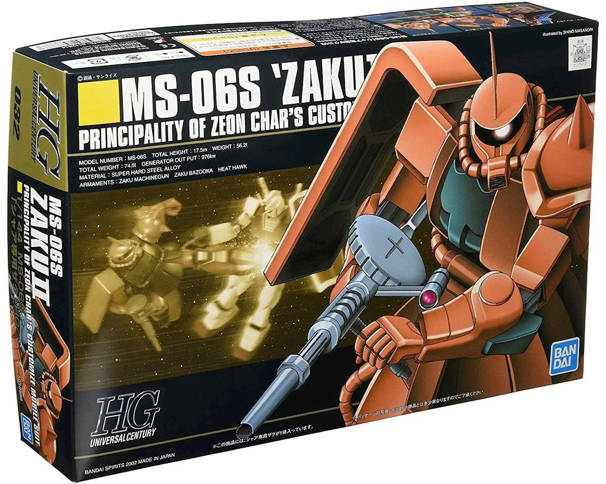 Bandai HGUC 1/144 #32 MS-06S Char's Zaku II - 112814
