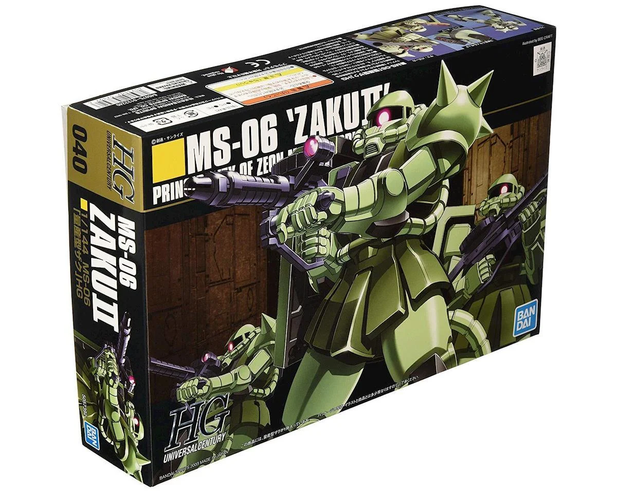 1/144 Bandai HGUC 040 MS-06 Zaku II Gundam - 122240