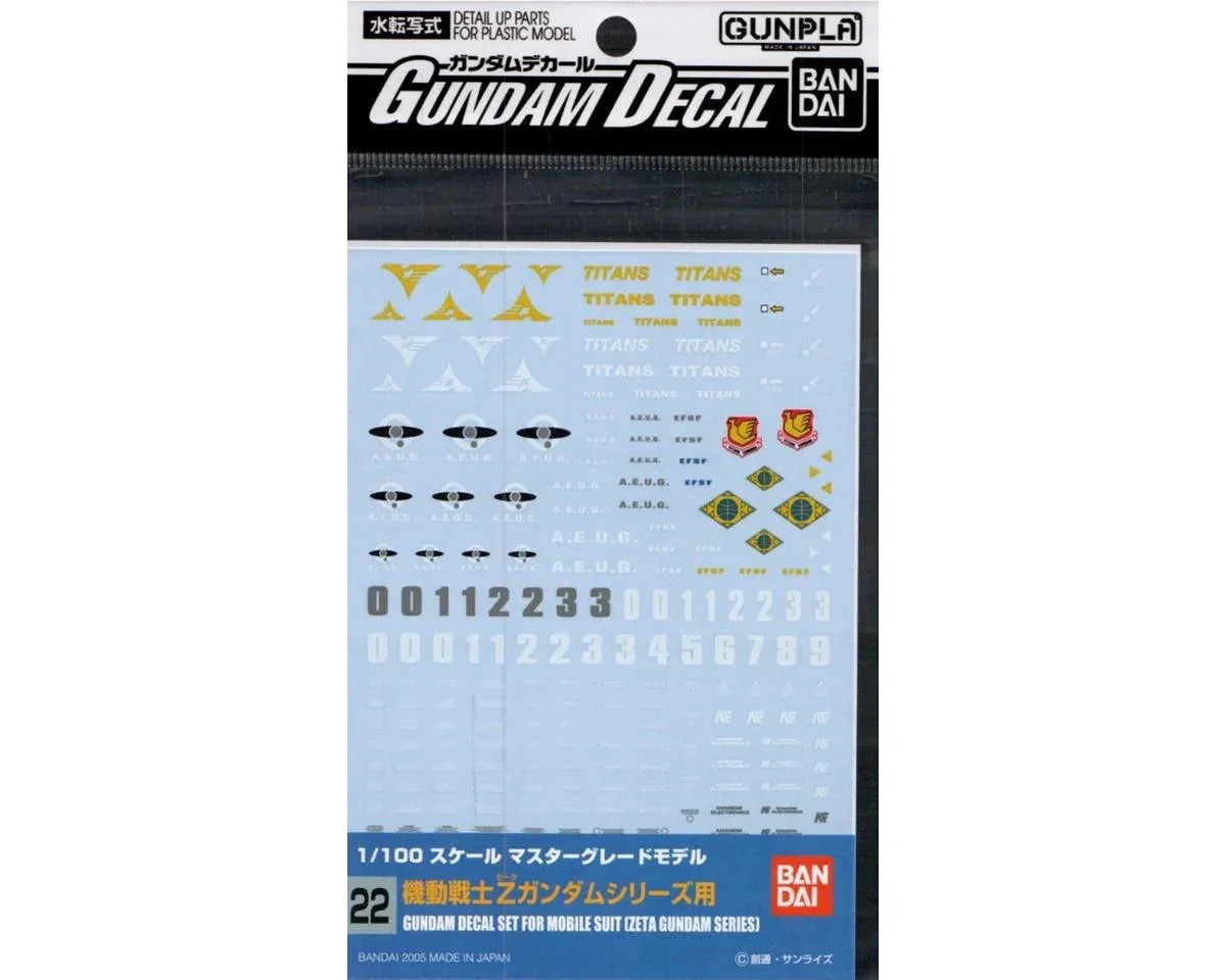 Bandai GD-22 MG Multi-use Mobile Suit Zeta Gundam - 134149