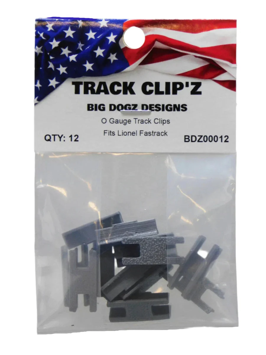 Big Dogz Designs Track Clipâ€™z For Lionel Fastrack 12 Count | BDZ00012