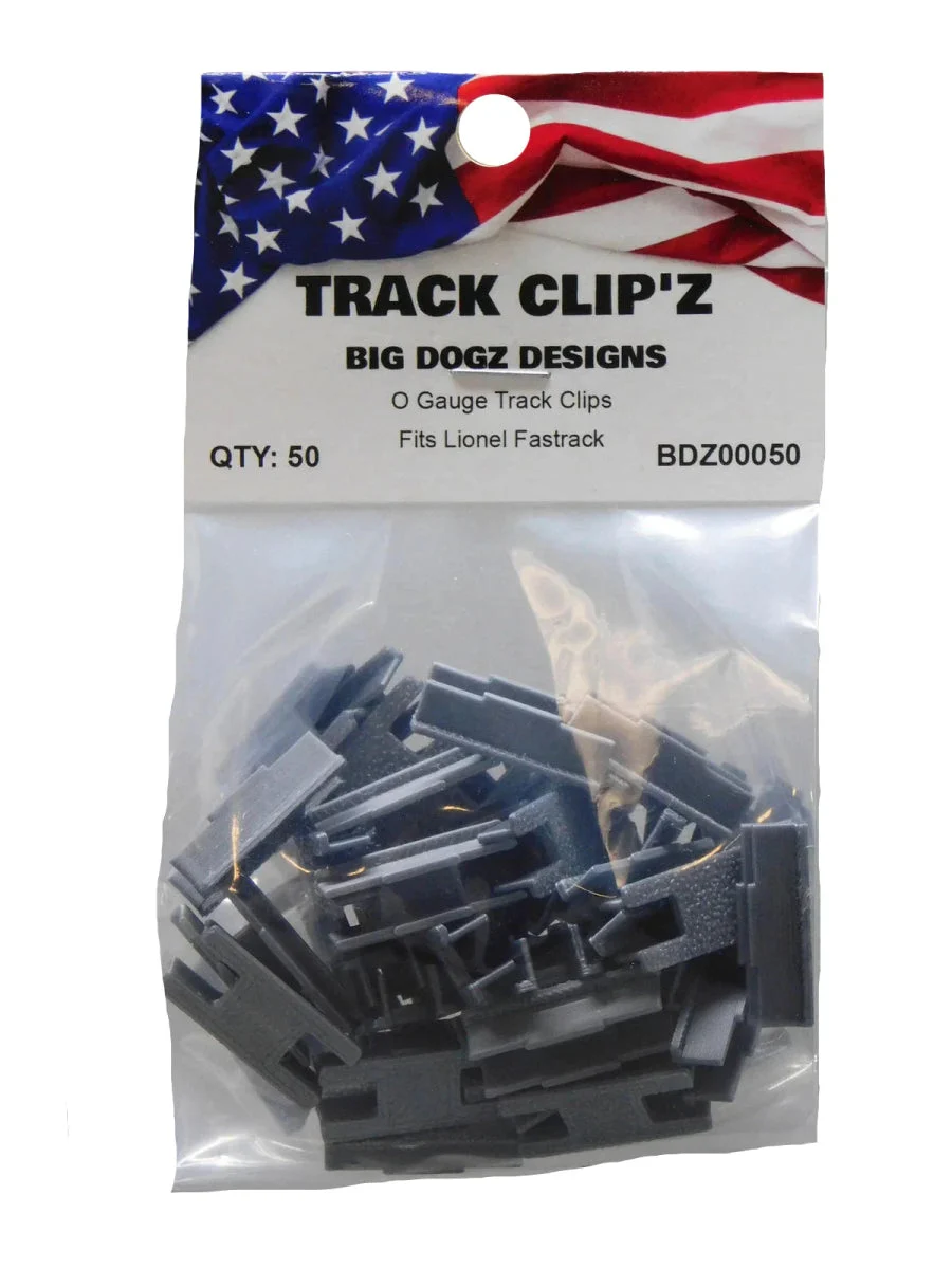 Big Dogz Designs Track Clipâ€™z For Lionel Fastrack 50 Count | BDZ00050