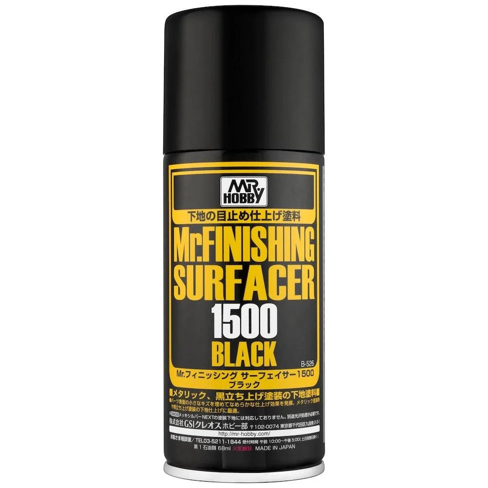 Mr Hobby Mr Finishing Surfacer 1500 Black