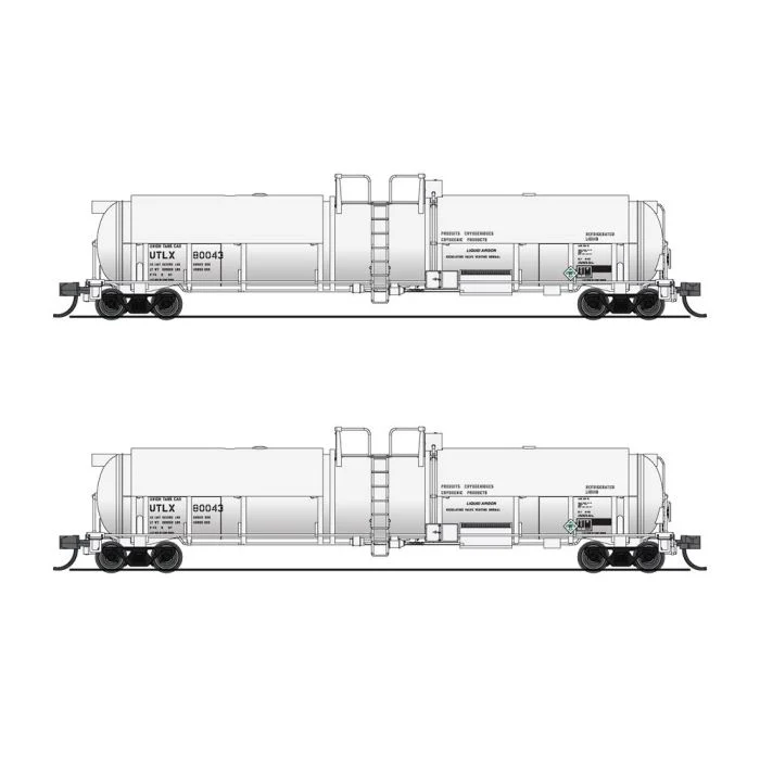Broadway Limited N Scale Cryogenic Tank Cars 2 Pack UTLX/wht