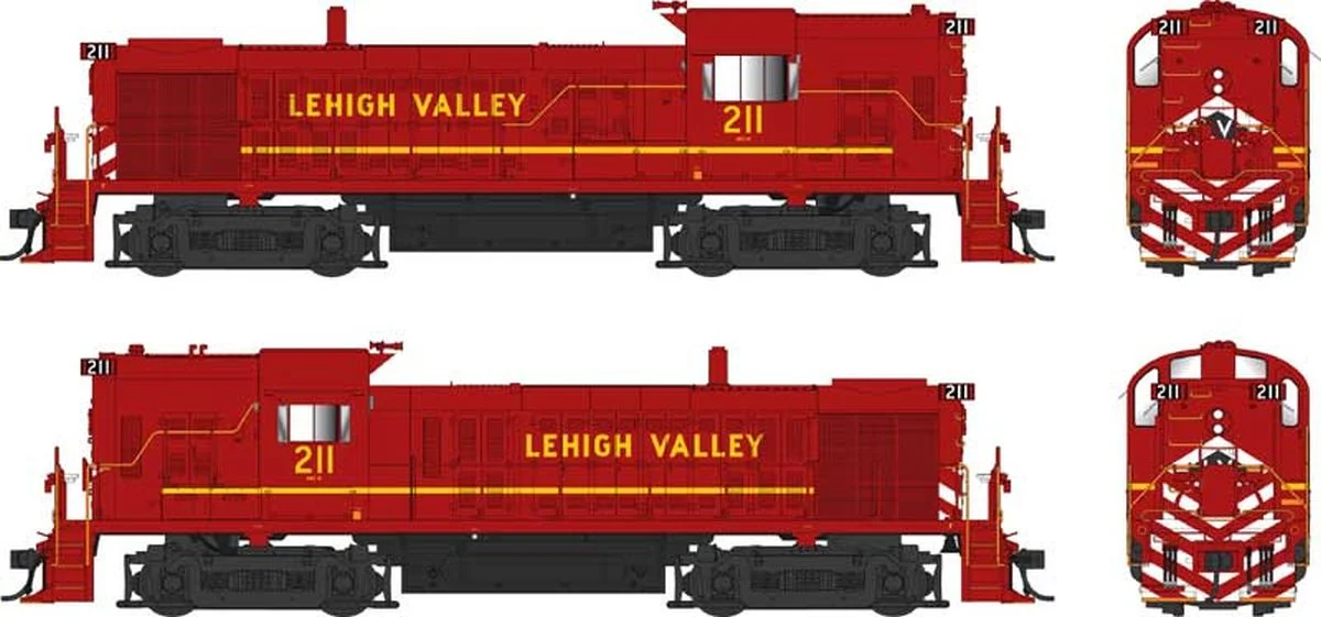 Bowser HO Diesel LV #211 Late Red Alco RS-3 Hammerhead Diesel