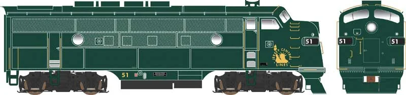 Bowser HO Jersey Central #51 EMD F3A (DC)