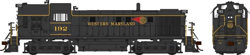 Bowser HO RS-3 Western Maryland Hammerhead #194/Fireball