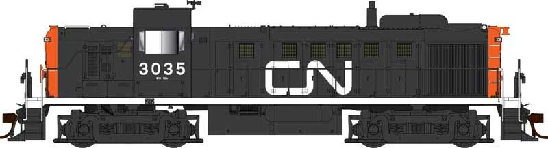 Bowser HO RS-3 w/Sound Canadian National Black Road #3039