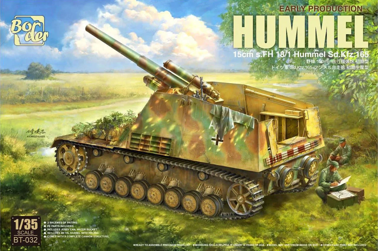 Border Model 1/35 Border Model 15cm s.FH 18/1 Hummel Sd.Kfz.165 Plastic Model Kit