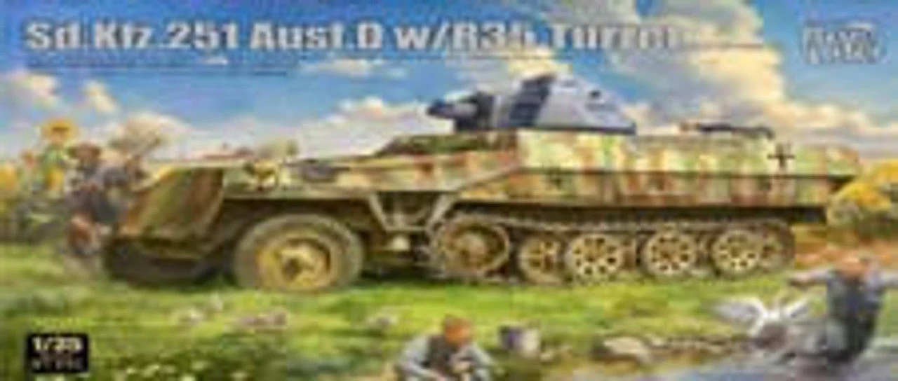 Border Model 1/35 Border Model Sd.Kfz.251 Ausf.D with R35 Turret Plastic Model Kit