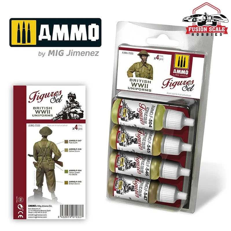 Ammo Mig Jimenez British Uniforms Wwii. Figures Set