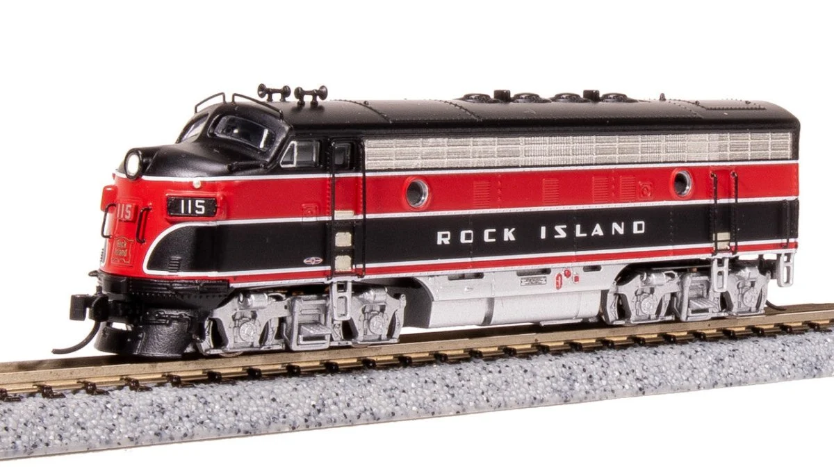 Broadway 7769 CRIP EMD F7A Red/Black w/ Aluminum Trucks Diesel Locomotive #115 - N