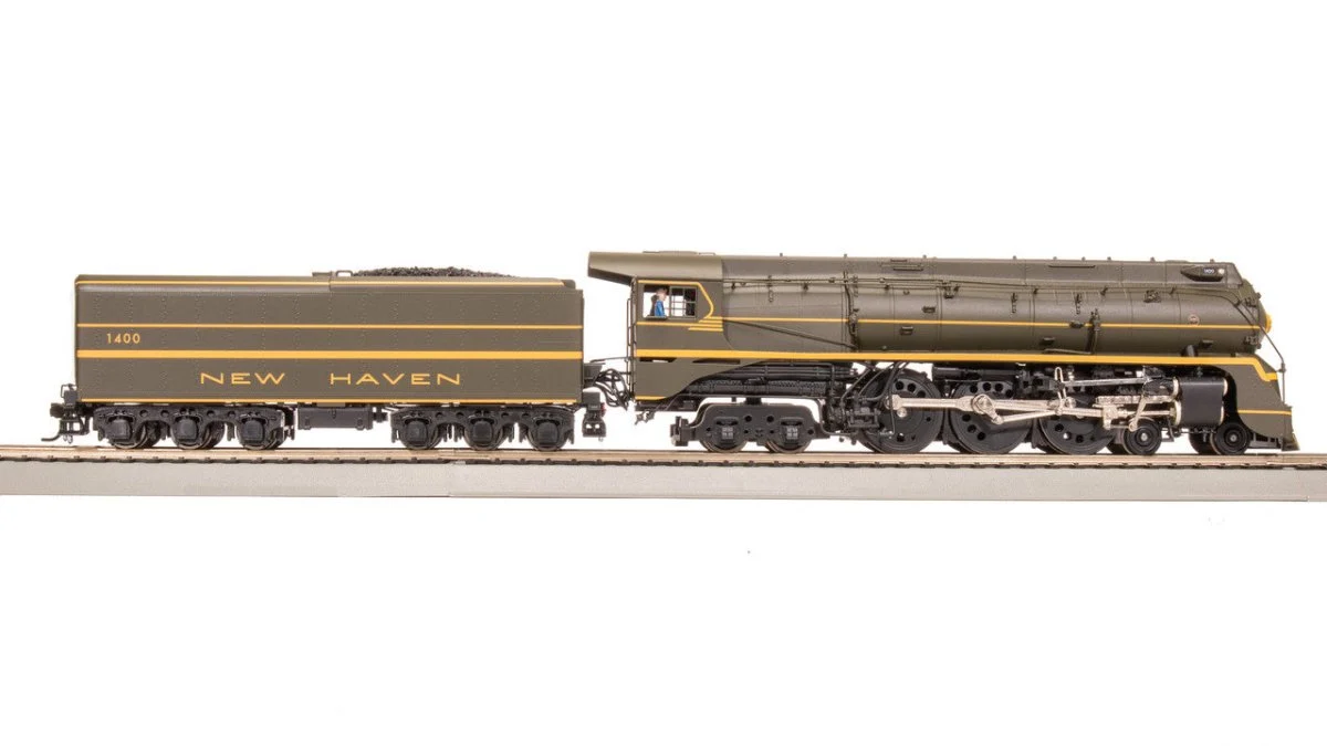 Broadway 7876 Scale New Haven I-5 Green Fantasy Scheme Steam Locomotive #1400 - HO