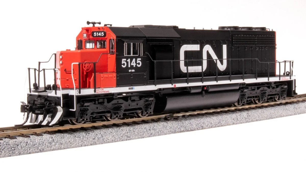 Broadway 9034 Scale Canadian National EMD SD40 Black/Red No-Sound #5145 - HO