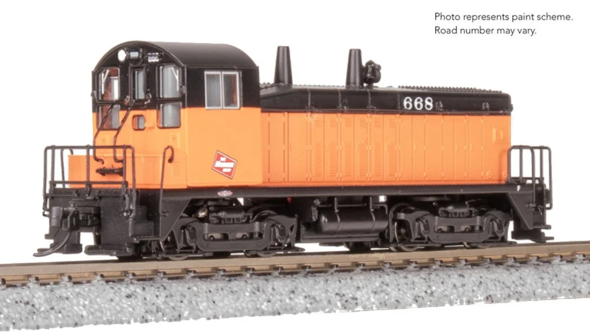 Broadway Limited 9307 N Scale Milwaukee Road EMD NW2 Switcher 670 (DCC/Sound) -