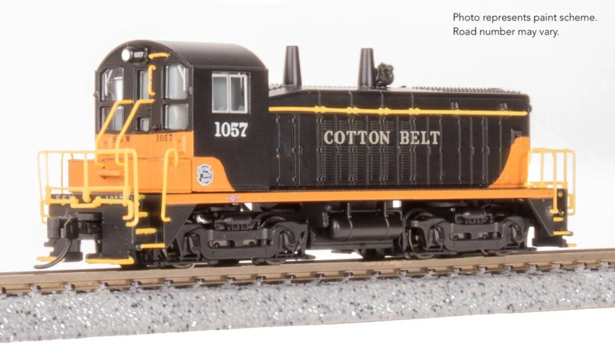 Broadway Limited 9348 N Scale Cotton Belt EMD SW7 Switcher 1054 (DCC/Sound) -