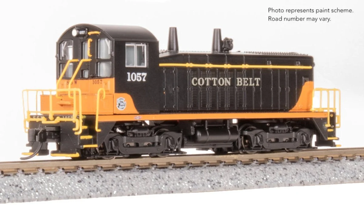 Broadway Limited 9349 N Scale Cotton Belt EMD SW7 Switcher 1057 (DCC/Sound) -