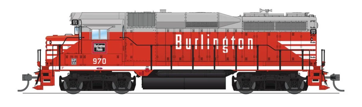 Broadway Limited HO GP30 CBQ #974 Diesel DC No Sound New - 9151