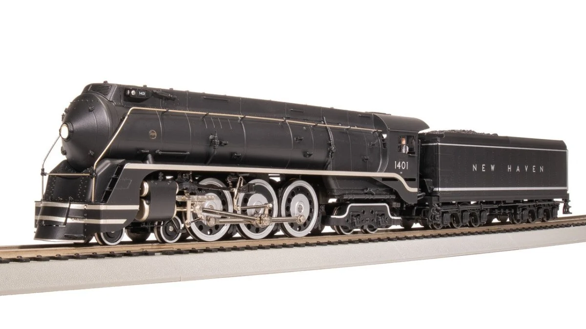 Broadway Limited HO New Haven I-5 Original Block Lettering Steam #1401 - 7870