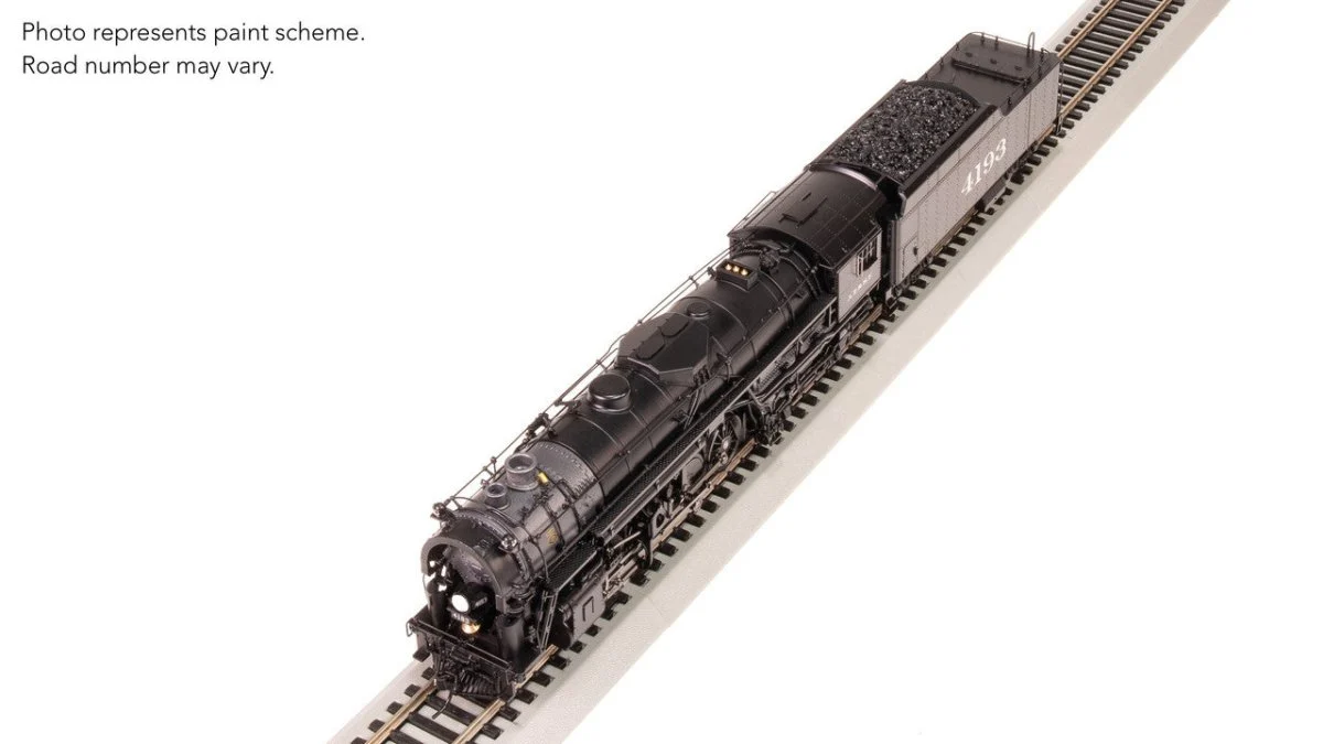 Broadway Limited HO Scale ATSF 2-8-4 Berkshire, T1A 4196 (DC) Stealth - 7848