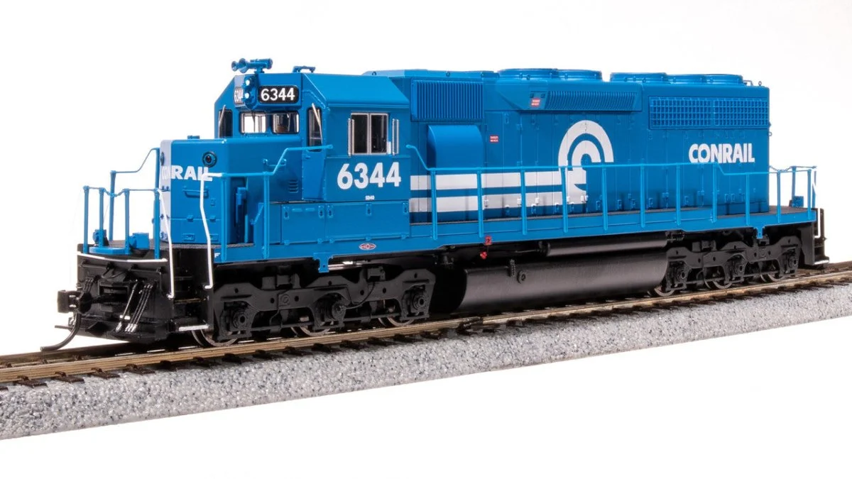 Broadway Limited HO Scale Conrail EMD SD40 Blue No-Sound Diesel #6344 - 9038