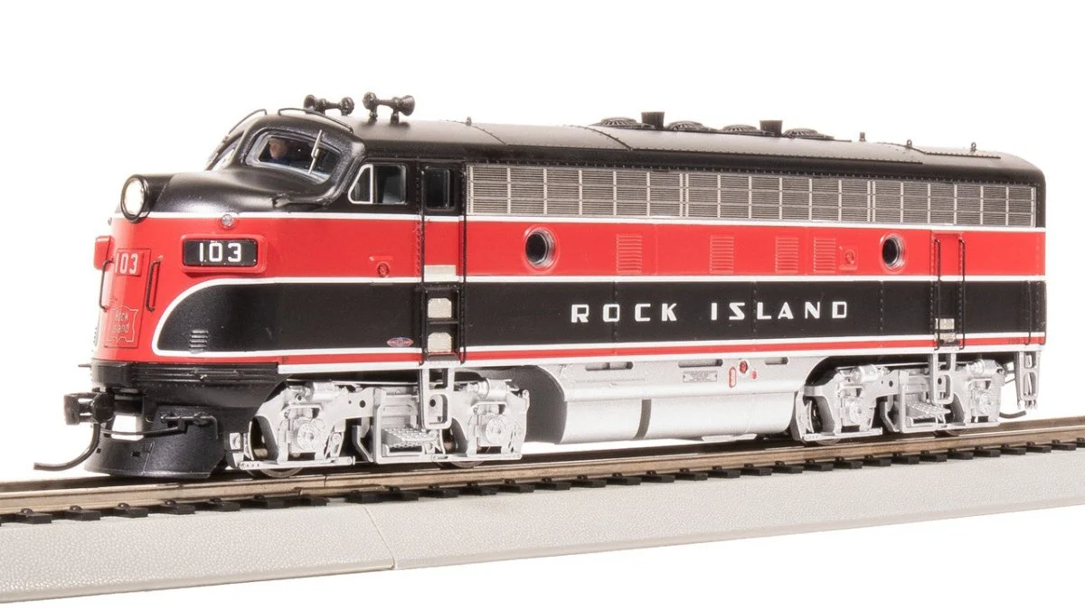 Broadway Limited HO Scale CRIP EMD F7A Red/Black w/ Aluminum Trucks Diesel #103 - 8304
