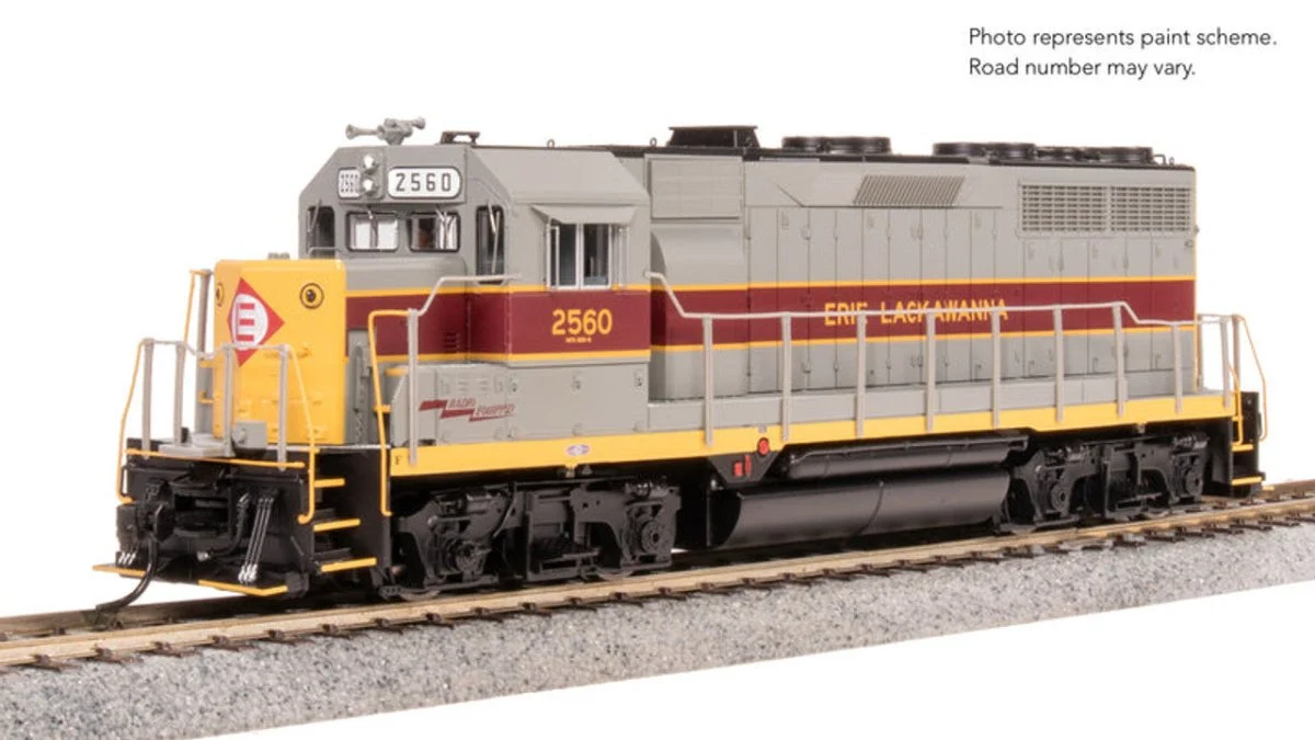 Broadway Limited HO Scale Erie Lackawanna EMD GP35 Diesel 2560 (Analog DC) - 8941