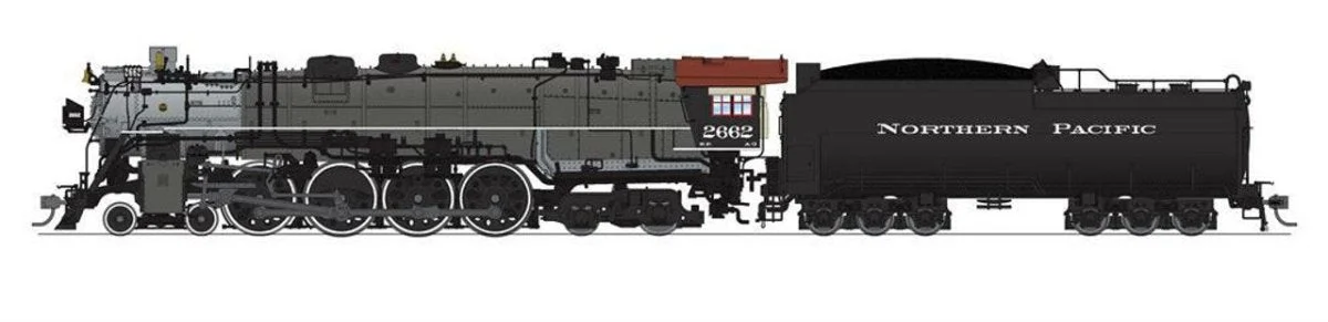 Broadway Limited HO Scale Northern Pacific Pre-1947 A-3 4-8-4 #2662 - 6964