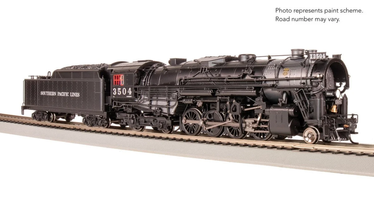 Broadway Limited HO Southern Pacific 2-8-4 Berkshire, T1A 3504 (DCC/Sound) - 7901