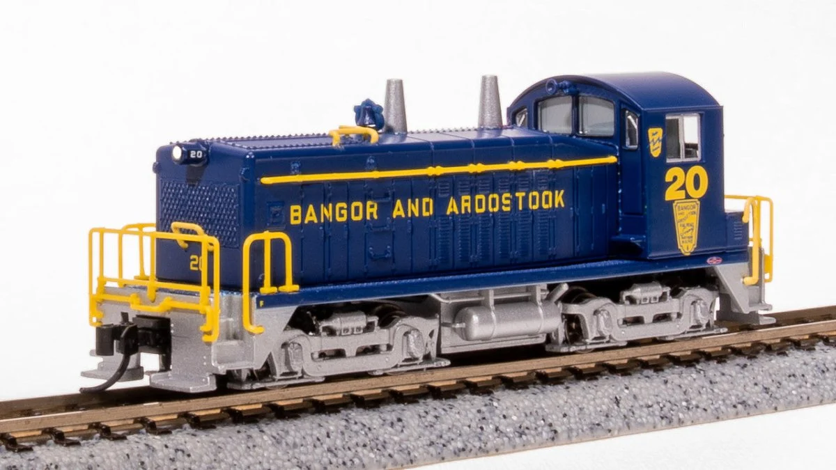 Broadway Limited N BAR EMD NW2 Diesel Locomotive Blue Yellow Diesel 21 - 7485