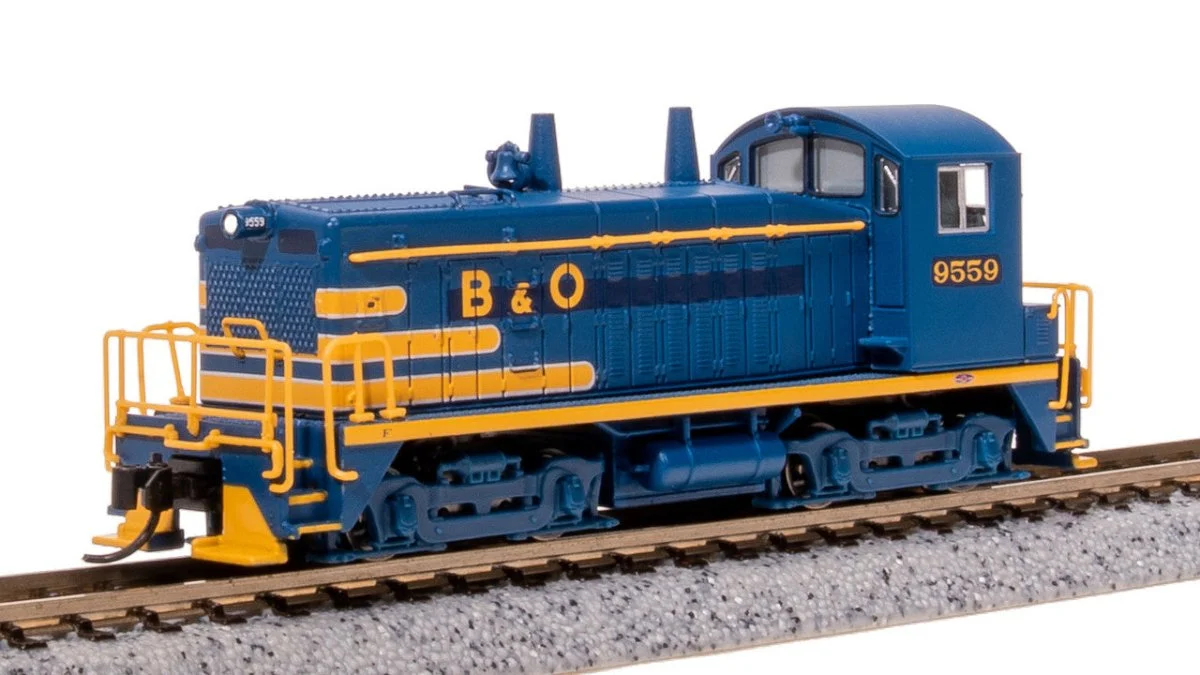 Broadway Limited N B&O EMD NW2 Pere Marquette Scheme Diesel Locomotive 9559 - 7482