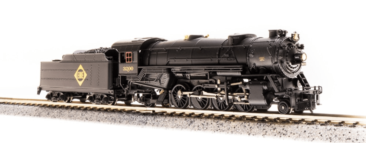 Broadway Limited N Erie USRA Heavy Mikado Steam Locomotive Sound #3200 - 5704