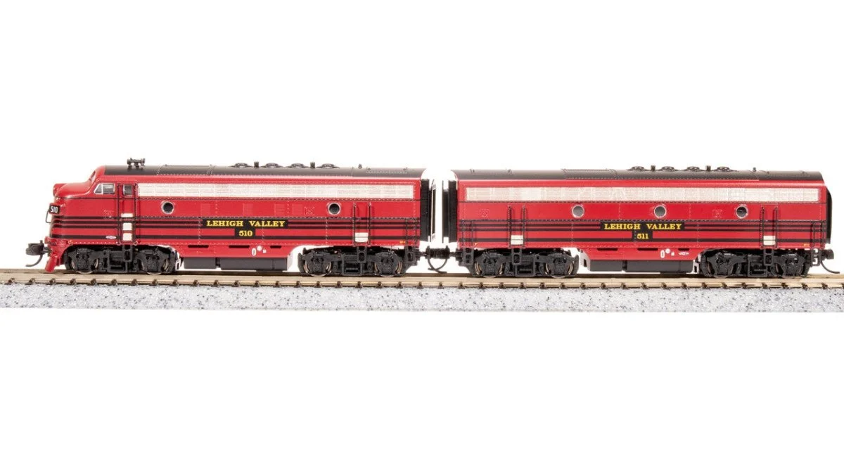 Broadway Limited N LV EMD F3 AB Cornell Stripes A-Unit Sound DCC #510/511 - 7722
