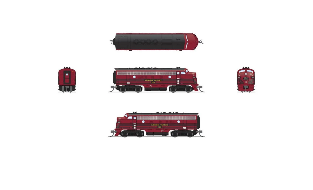 Broadway Limited N LV EMD F3A Cornell Red W/ Black Stripes Sound DCC #512 - 7732
