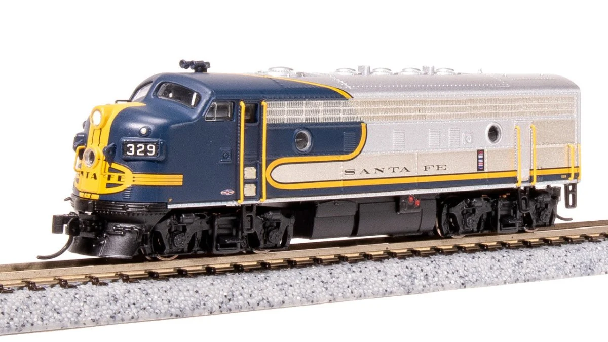Broadway Limited N Scale ATSF EMD F7A Bluebonnet Diesel Locomotive #335 - 7764