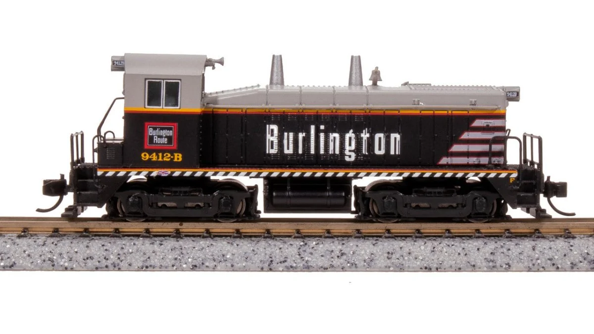 Broadway Limited N Scale Burlington EMD NW2 Diesel Locomotive #9412B - 7487