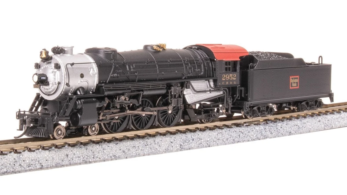 Broadway Limited N Scale CBQ Heavy Pacific 4-6-2 Steam Locomotive #2952 - 7985
